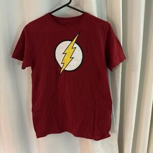 The Flash Textured Lightning Bolt Logo Tee Shirt New Med (8)